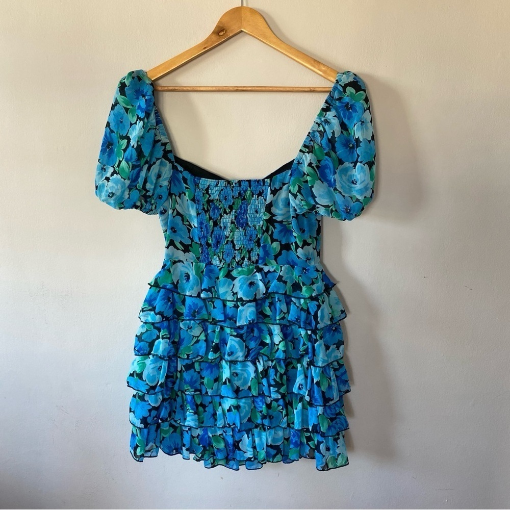 ROTATE Ruffle Puff Sleeve Mini Dress Size 38/US 8 NWT - Picture 8 of 9